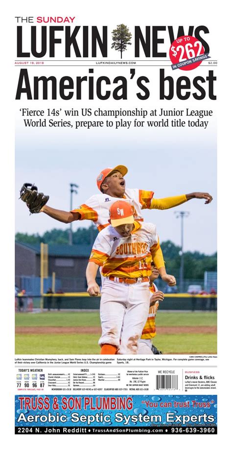 Lufkin news - By JOSH HAVARD/The Lufkin Daily News. Mar 8, 2024. Cooper Knight delivered a gem on the mound, but the Lufkin bats couldn’t string hits together against Bullard’s Kage Korenek as Lufkin dropped a 4-3 eight-inning decision in the opening game of the Integra Classic at Lufkin High School Thursday. featured.